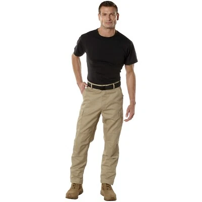 Military Type BDU Pants - Army Cargo Fatigue Solid Colors - Image 1 of 2