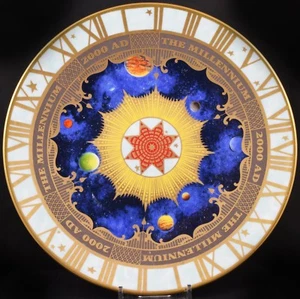 Beautiful Royal Worcester 2000 AD Millennium 8" Inch Plate - Foto 1 di 3
