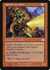 1X Spitfire Handler Onslaught NM/EX FOIL MTG CARD