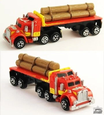 MM002 | Micro Machines - LKW Sattelzug Holztransporter - Bild 1 von 4