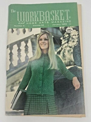 Vintage The WORKBASKET and Home Arts Magazine January 1969 #4 Volume 34 - Image 1 of 4