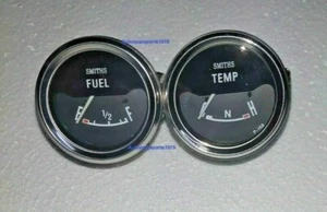Smiths replica Electrical Gauge Kit chrome bezel 52 mm Temp Fuel Gauge BC - Picture 1 of 5