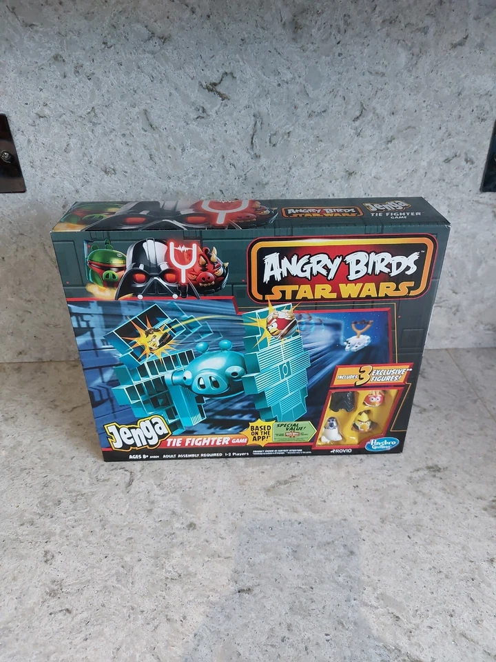 Angry Birds Star Wars Jenga Tie Fighter Game 2013 Hasbro 100 Complete