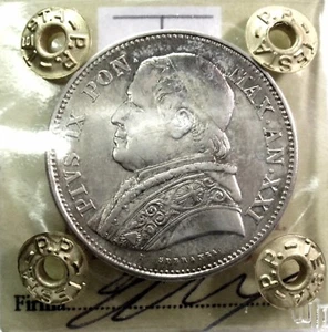 Roma,Stato Pontificio (Pio IX) da Lire 2 Mezzo - Picture 1 of 10