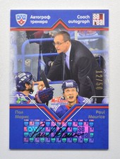 2012-13 KHL Gold Collection Coach Autograph #COA-A12 Paul Maurice 12/50