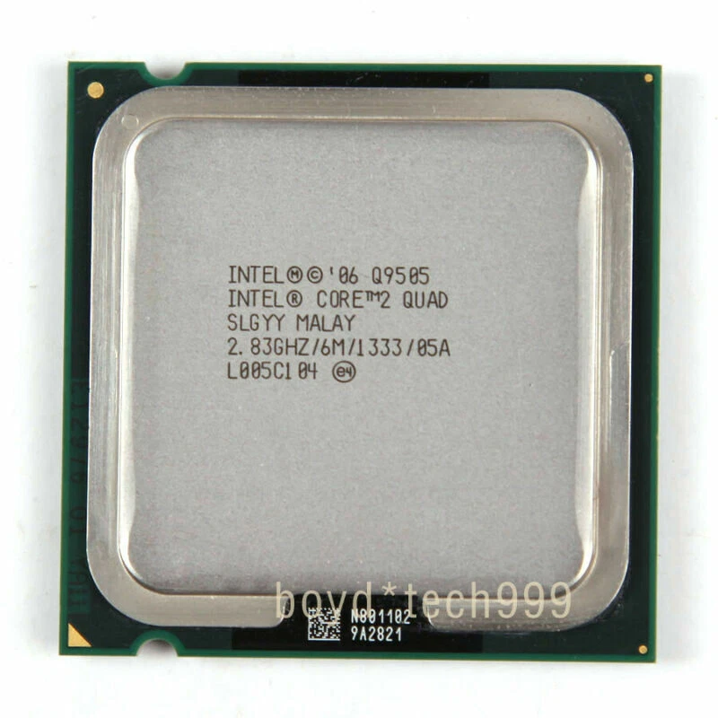 Intel CORE 2 QUAD Q9505 PROCESSOR 2.83GHZ/1333（SLGYY）LGA 775/Socket T CPU - Image 1 of 1