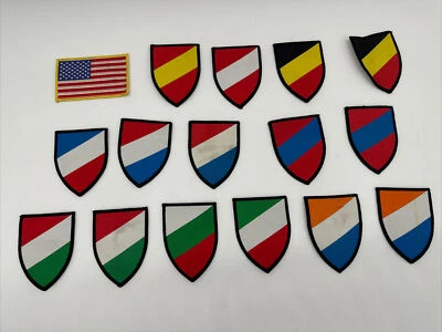 Patches Bundle America Europe Countries Red white and blue colors - Image 1 of 4