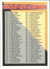 1994-95 OPC Premier #550 Checklist 415-550
