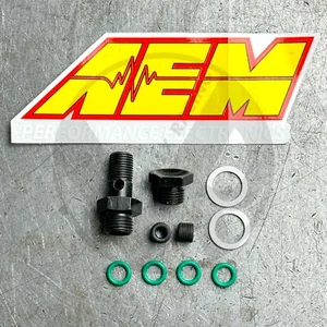 AEM High Volume -6AN Fuel Rail Hardware Kit for 96-00 Honda Civic EK Banjo Bolt - Picture 1 of 13