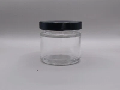 2oz 4oz and 9oz Glass Jars with Lid From 3 Pack to Bulk Clear or Amber - Image 1 of 4