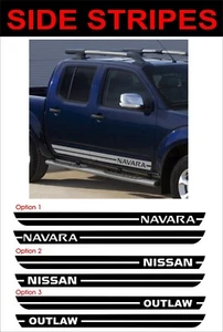 nissan navara side stripes decals stickers graphics nissan stripes nissan decals - Picture 1 of 1