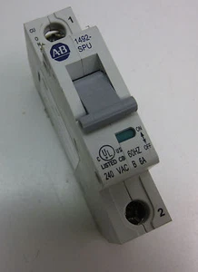 Allen-Bradley 1492-SPU1B060 Series A Circuit Breaker, 1-Pole, 6A - Picture 1 of 3