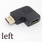 Right/ Left Angle 90 Degree Male To Female Hdmi Hdtv Adapter Converter Connector