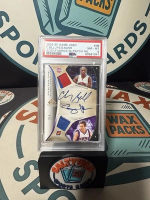 2006-07 SP Game Used Authentic Steve Nash & Chauncey Billups DUAL PATCH AUTO 5/5 - Image 1 of 2