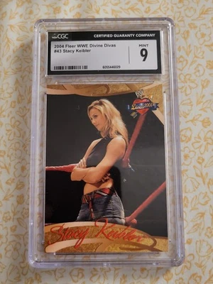 2004 Fleer Divas Stacy Keibler WWF WWE Card #43 CGC 9 Mint - Image 1 of 2
