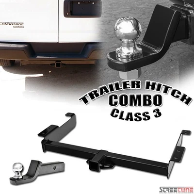 For 96-21 GMC Savana Class 3/III Trailer Hitch Tube+2" Ball Towing Mount Kit Foto 1 de 4