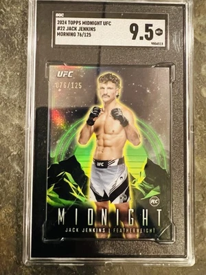 2024 Topps Midnight UFC Jack Jenkins RC #22 Morning /125 SGC 9.5 - Image 1 of 2