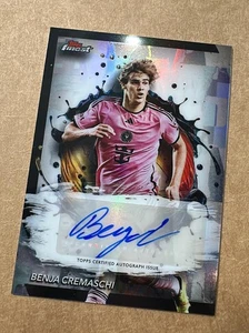 2024 Topps Fineset MLS INTER MIAMI CF BENJA CREMASCHI Base Autograph - Picture 1 of 2