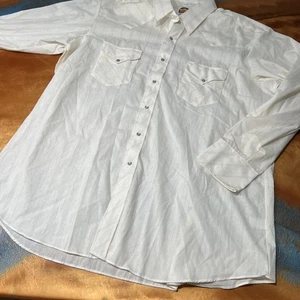Miller Western Wear Shirt Mens 2XL Striped Pearl Snap Cowboy Long Sleeve 70s 80s - Picture 1 of 12