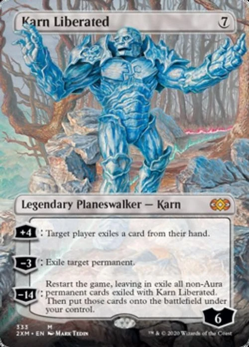 MTG English Borderless Karn Liberated NM Normal Double Masters - Image 1 of 1