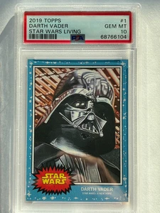 2019 Topps Star Wars Living Set DARTH VADER #1 PSA 10 Gem Mint - Picture 1 of 2