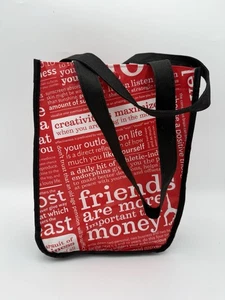 Lululemon Small Red And White Logo Reusable Shopping Bag - Picture 1 of 6