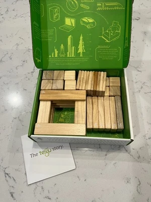 Tegu Original Set - Natural Wooden Magnetic Blocks - 52 Pieces - New In Box - Image 1 of 2