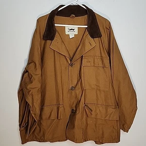 "Chaqueta de caza de lona tostada forrada Duxbak para hombre de colección excelente estado pecho 62""" - Imagen 1 de 15