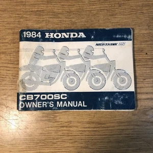 1984 HONDA CB700 SC OWNER'S MANUAL - NIGHTHAWK - Picture 1 of 2