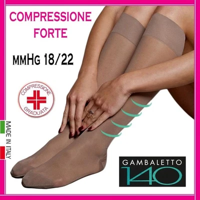 Gambaletti da Donna a Compressione Graduata 140 DEN Calze Elastiche Riposanti - Immagine 1 di 4