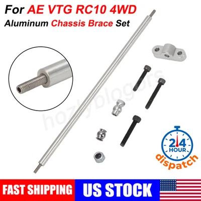 For Team Associated VTG RC10 4WD Team Car Chassis Brace Tubes Aluminum Stiffener - Image 1 of 4
