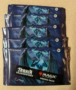 Magic The Gathering Tarkir Dragonstorm Promo Packs X 5 - Picture 1 of 3