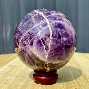 1,6 Pfund natürliche verträumte Amethyst Kugel Quarz Kristall Kugel Kristall Reiki Heilung - Bild 1 von 12