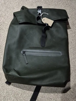 Unisex Regen Rolltop Rucksack - 03 Grün - Bild 1 von 4