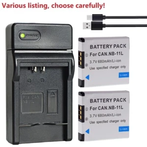 Battery or charger for Canon NB-11L ELPH 360 HS ELPH 350 HS ELPH 340 HS ELPH 320 - Picture 1 of 49