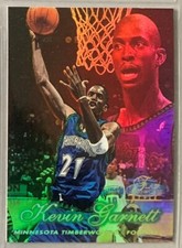 1997/98 Kevin Garnett (Timberwolves) Flair Showcase Row 2 Style Common Card #4