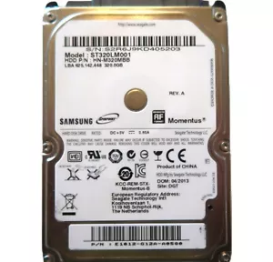Samsung ST320LM001 HN-M320MBB (S2R6) China E1012-G12A 2.5" 320gb Sata 04.2013 - Picture 1 of 1