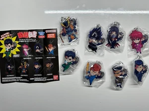 YuYu HAKUSHO Bandai Acrylic Charm Toguri Older Brother is Always Nearby Set of 8 - Picture 1 of 3