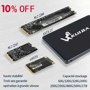 2.5'' Msata m.2 2242/2280 SSD120Go 240Go 500Go SATA3 Disque Solid State Drive - Picture 1 of 47