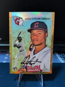 2023 Topps Chrome Platinum Oscar Gonzalez RC #83 Toile Gold Refractor /50 - Picture 1 of 3