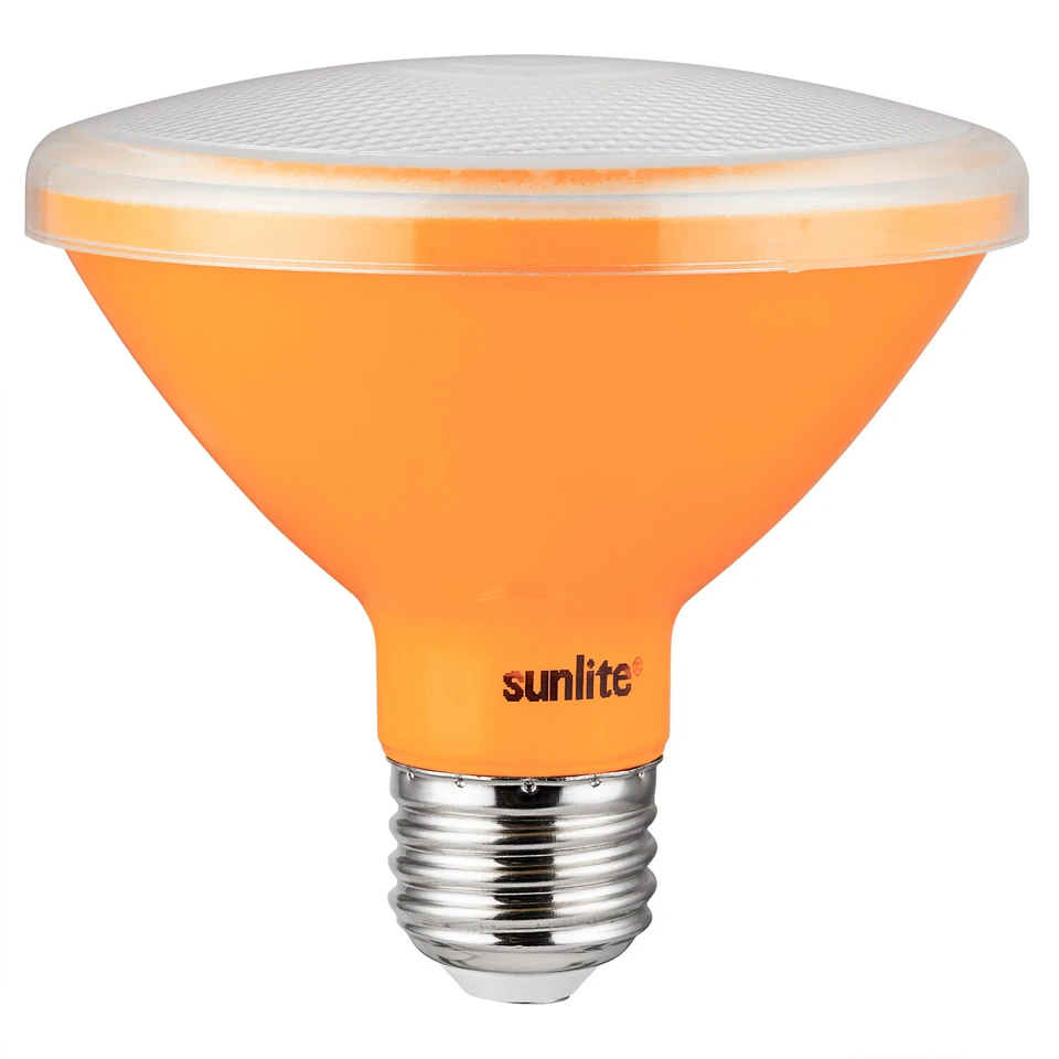 Sunlite LED PAR30 Short Neck Colored Recessed Light Bulb 8W (75W Equal) Amber - Image 1 of 1