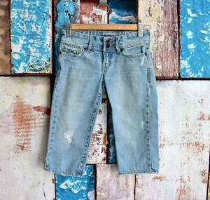 Kids Girls Abercrombie Jeans Denim Slim Size 12 Slim Light Wash PRE-OWNED - Picture 1 of 8