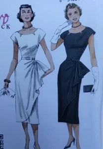 Uncut Retro '51 Butterick 5880 - Classic 50's Misses Dress & Belt Sewing Pattern - Picture 1 of 3