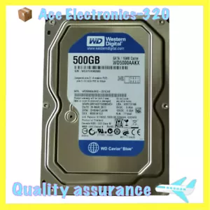 Western Digital WD5000AAKX-60U6AA0 500GB 7200 RPM SATA 3.5" HDD Hard Disk Drive - Picture 1 of 5