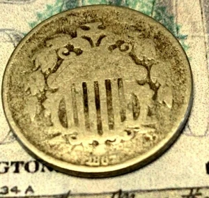 1867 Shield Type Nickel.  From Collection.  Combined Shipping. - Picture 1 of 3