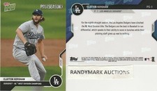 Clayton Kershaw DODGERS 2020 TOPPS NOW POSTSEASON NL WEST CHAMPIONS PS-1 SP 638