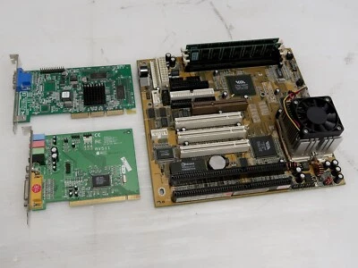 A-Trend ATC-5200 Super Socket 7 + AMD K6-2, 500MHz + RAM 256MB + TNT2 + Sound - Image 1 of 4