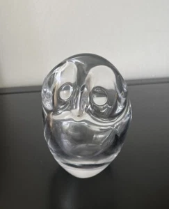 Vintage Vannes Le Chatel Cristal Crystal Owl Pipe Holder / Ashtray 1960's France - Picture 1 of 9