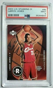 2003 Lebron James  UD Standing "O" RC / PSA 9 / POP total 250 all grades - Bild 1 von 2