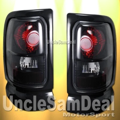 PARA DODGE RAM AJUSTE DE FÁBRICA LENTE DE HUMO CARCASA NEGRA LUCES TRASERAS PAR Foto 1 de 2